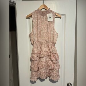 NWT Rachel Parcell Halter Ruffle Mini- Medium